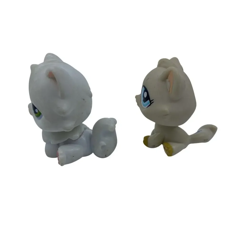 Littlest Pet Shop LPS Persian Cat #15 & Kitten #1364 Figure Lot